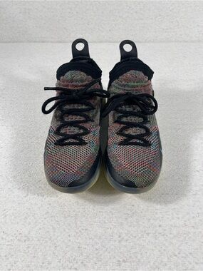 Nike KD 11 Sz 7.5 Men’s Flyknit Fruity Pebble AO2604-001 Low Top Sneakers #0365